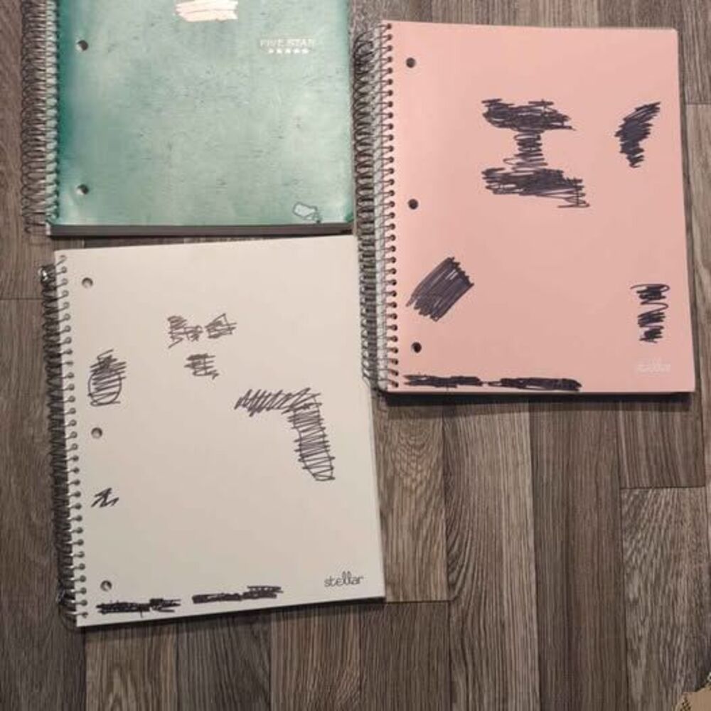 Mead Five Star and Stellar Spiral Notebooks 3 notebooks of lined paper